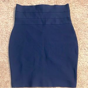 Navy Bodycon Skirt